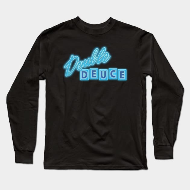 Double Deuce Long Sleeve T-Shirt by Baddest Shirt Co.